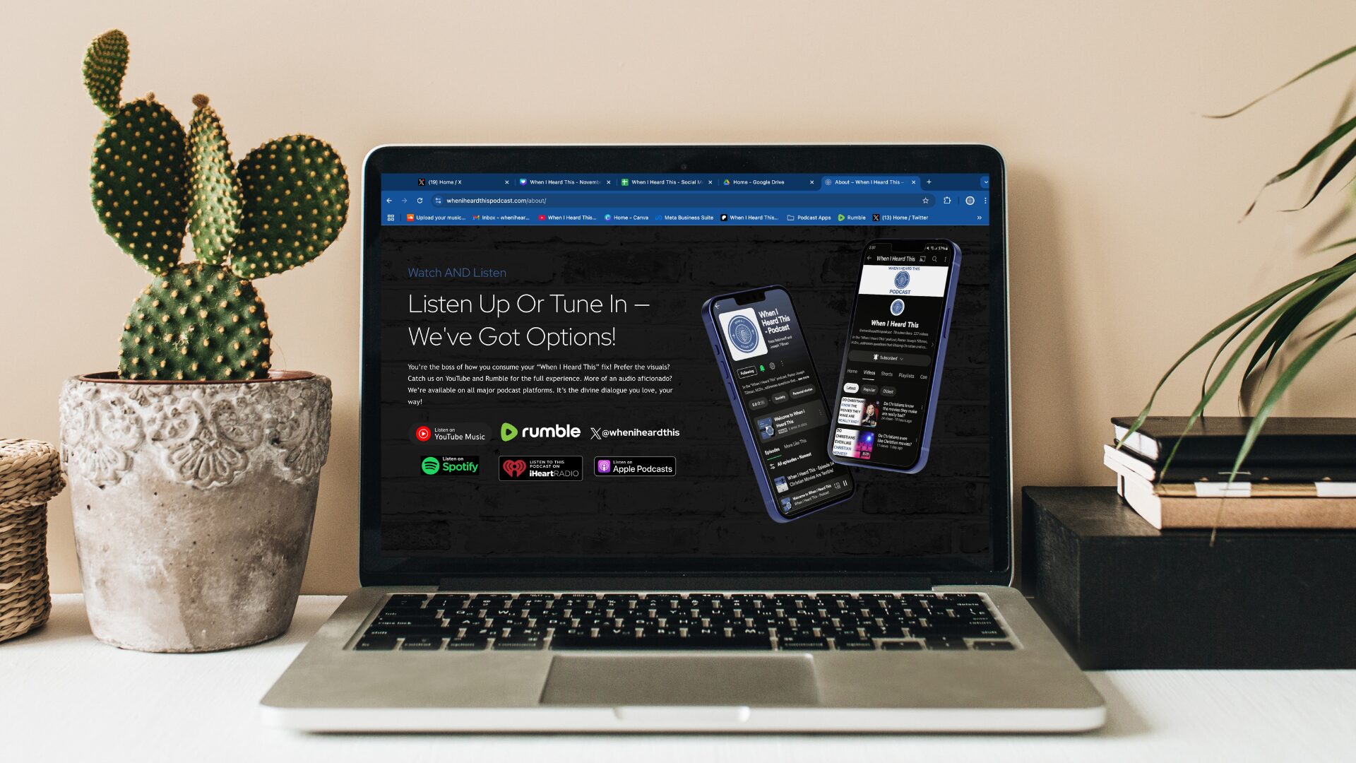 WordPress website layout example