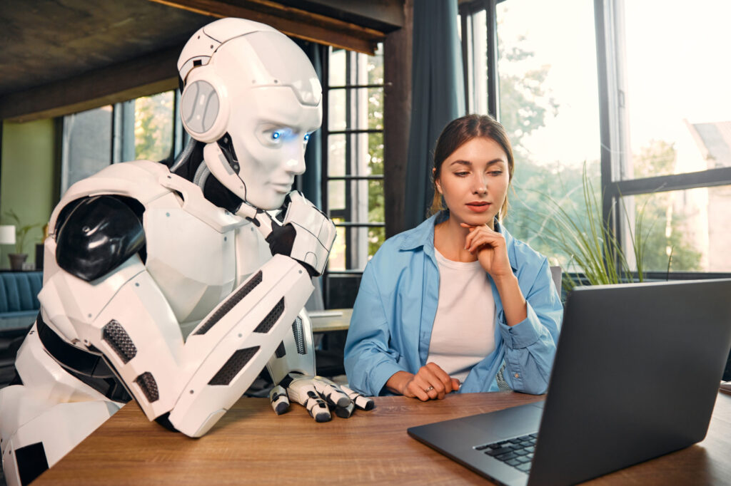 Representation of AI social media prompts giving AI a job